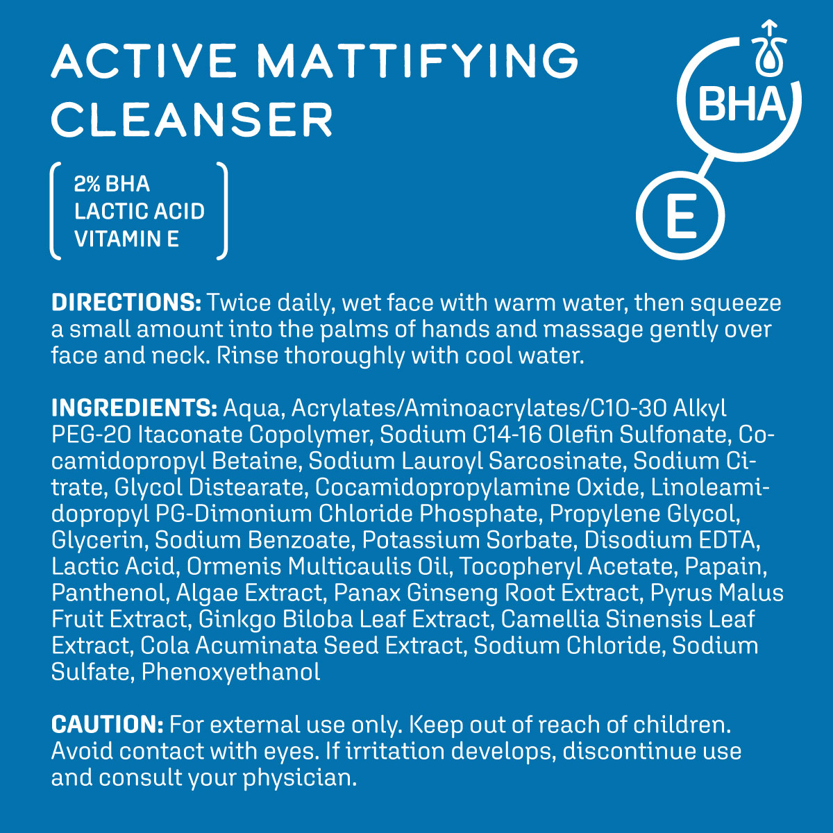 Limpiador facial matificante activo