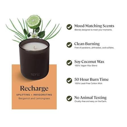 Sprig by Kohler Scented Candle, Recharge
