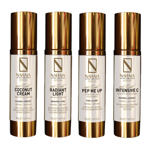 24KT GOLD SKINCARE ANTI-AGING 4 BUNDLE - FULL SIZE 1.76oz each