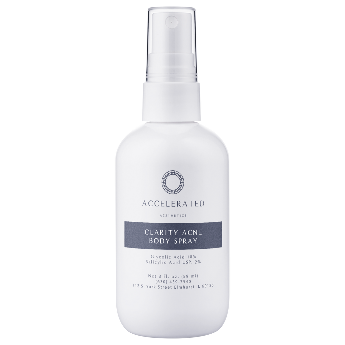 Acne Body Spray with Glycolic Acid 10% | Back & Chest Acne Treatment