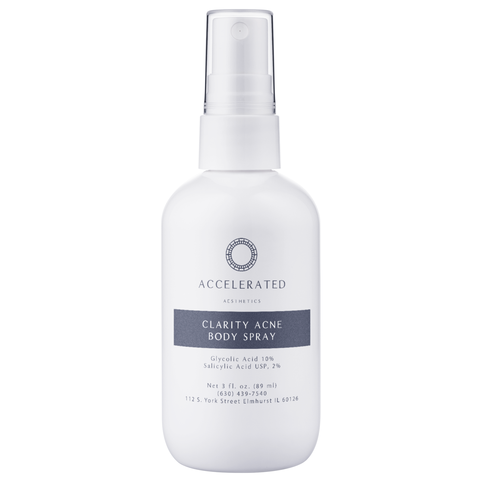 Acne Body Spray with Glycolic Acid 10% | Back & Chest Acne Treatment