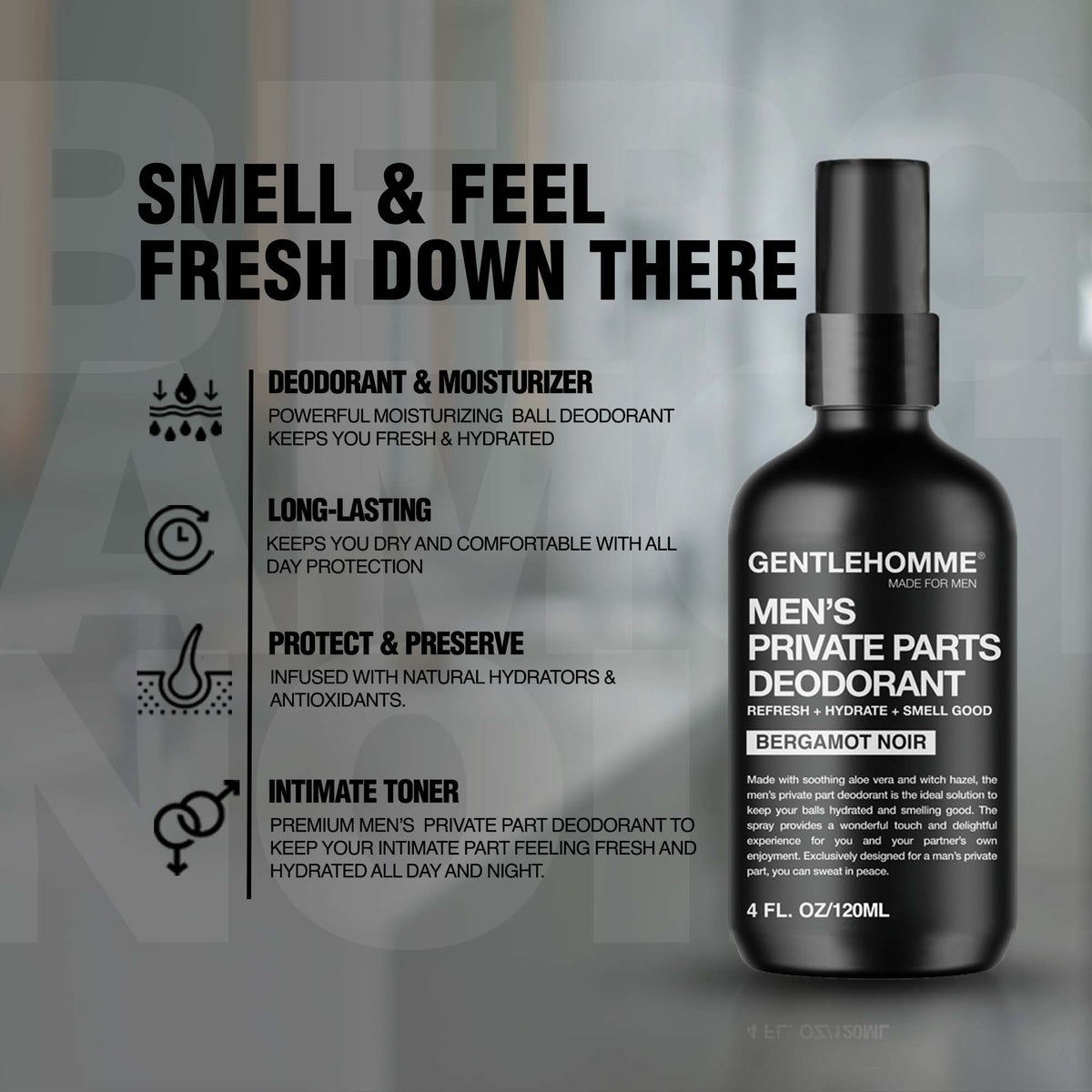 Balls Spray - Bergamot Noir