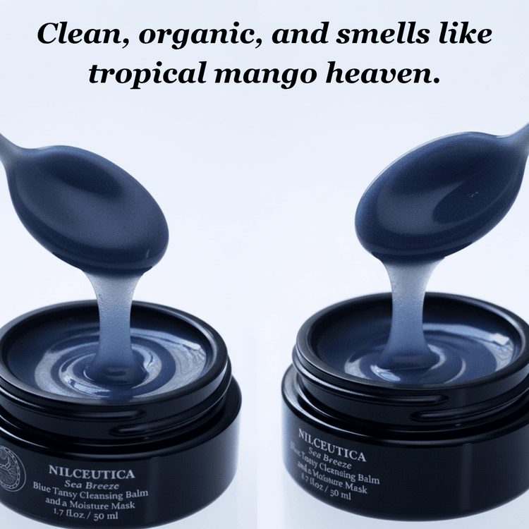 Sea Breeze Moisturizing Blue Tansy Cleansing Balm and a Moisture Mask