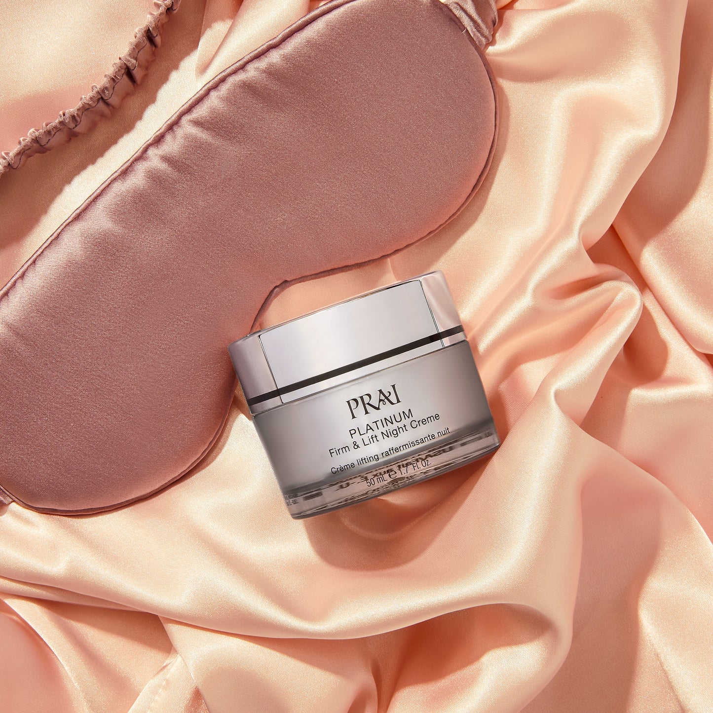 Crema de noche reafirmante y lifting con platino Reparación nocturna