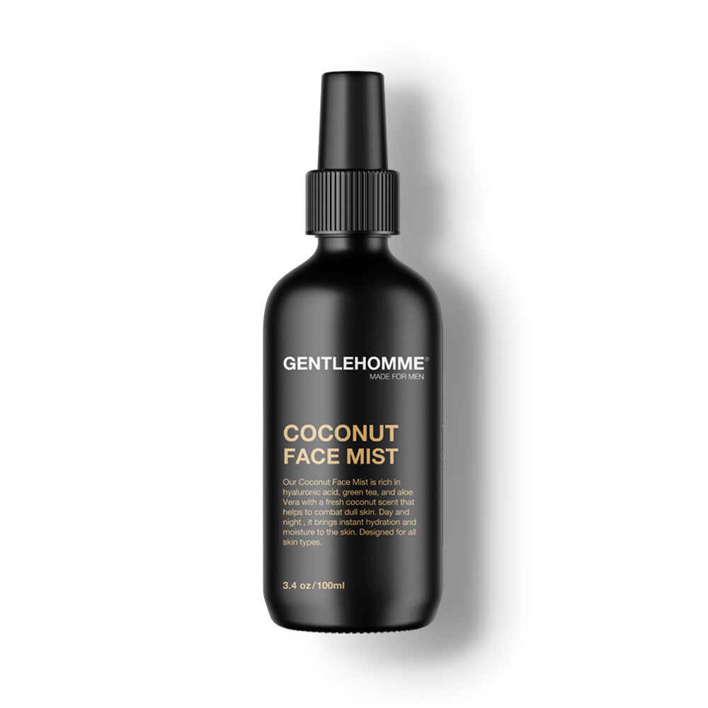 Bruma facial de coco para hombres