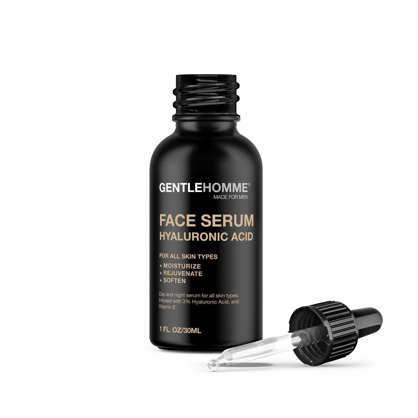 Sérum facial de ácido hialurónico para hombres