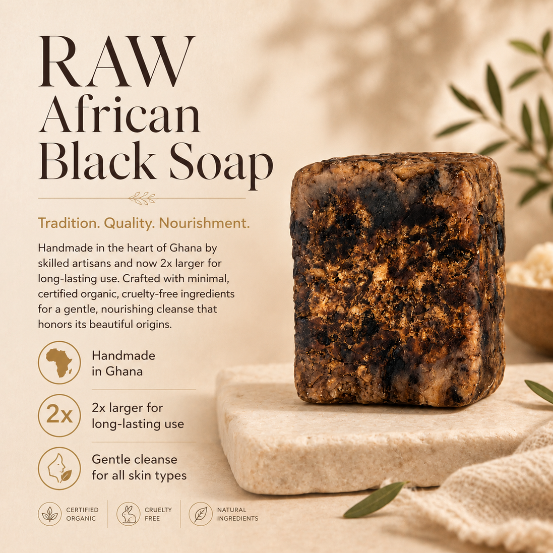 Jabón Negro Africano CRUDO