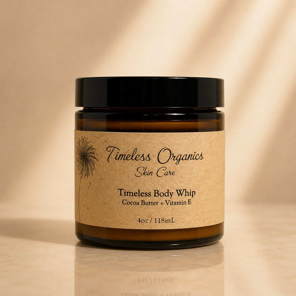 Crema corporal batida - Manteca de cacao + Vitamina E