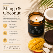 Vela atemporal - Mango + Coco