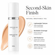 Shinkah Beauty sheer skin tint with product details on a white background