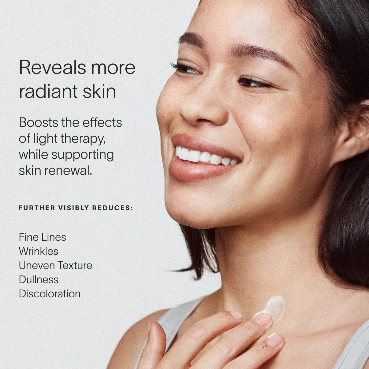 Sérum facial y de cuello potenciador de luminoterapia