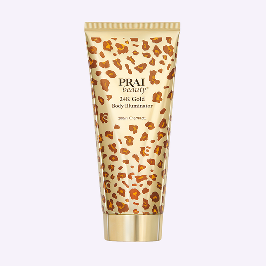 Iluminador Corporal de Oro 24K - Diseño Animal Print de Edición Limitada