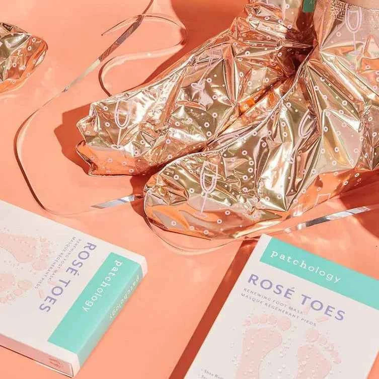 Serve Chilled Rosé Toes, Renewing & Protecting Foot Mask