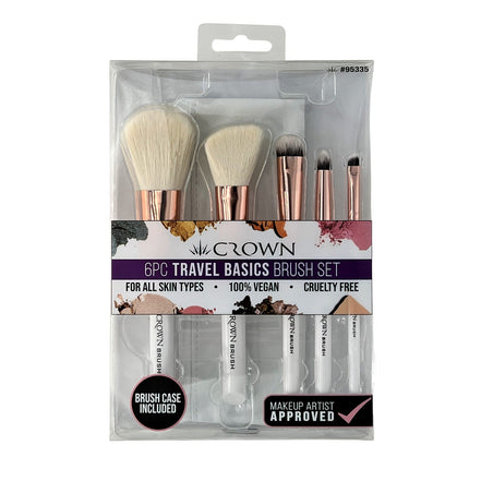6 Pc Travel Basics Brush Set