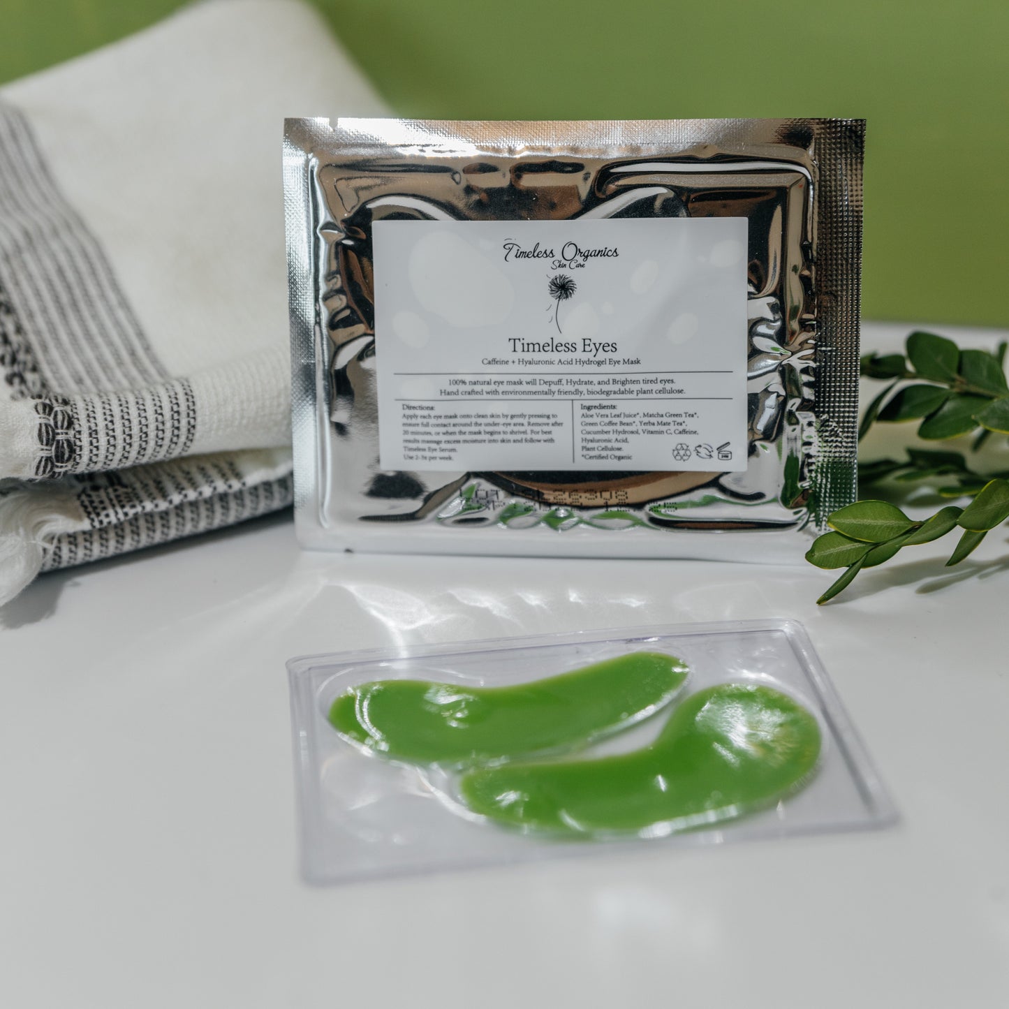 Mascarilla de hidrogel para ojos