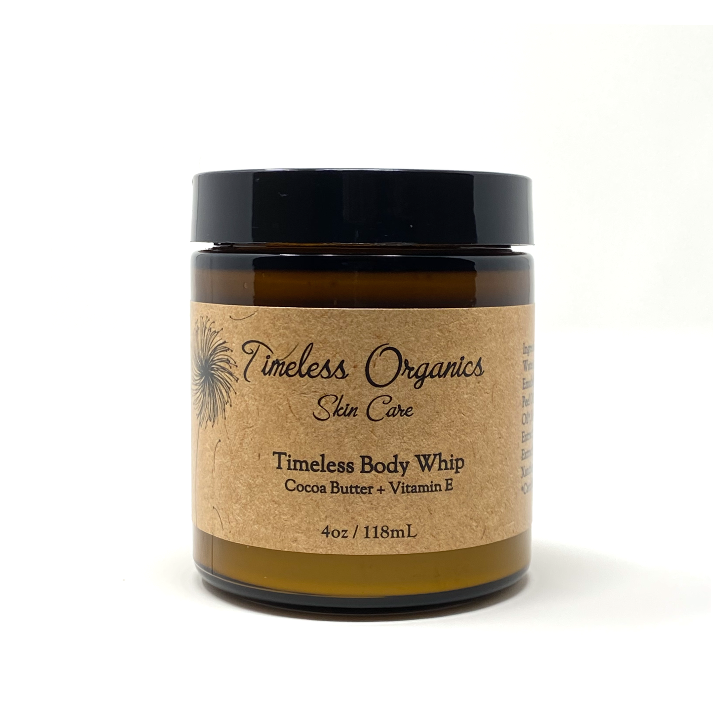 Crema corporal batida - Manteca de cacao + Vitamina E