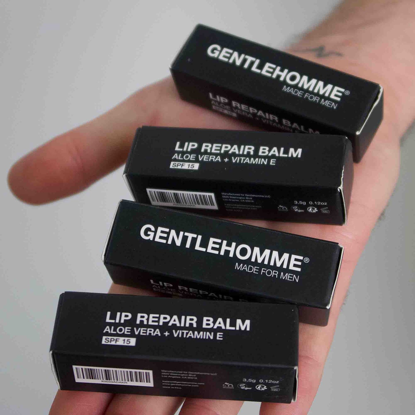 Bálsamo Labial Reparador para Hombres con SPF 15